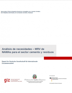 Analisis de Necesidades - MRV de NAMAs para el sector cemento y residuos